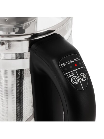Adler Kettle | AD 1299 | Electric | 2200 W | 1.5 L | Glass | 360° rotational base | Black 4 Adler Kettle | AD 1299 | Electric | 2200 W | 1.5 L | Glass | 360° rotational base | Black 4