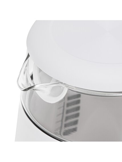 Adler Kettle with LED Display | AD 1305 | Electric | 2200 W | 1.7 L | Plastic | 360° rotational base | White/Gold 7
