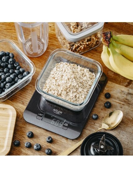 Adler Kitchen Scale | AD 3183b | Graduation 1 g | Black 8 Adler Kitchen Scale | AD 3183b | Graduation 1 g | Black 8