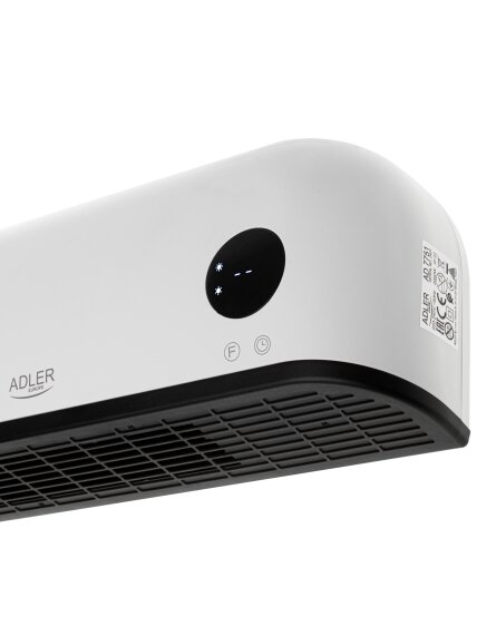 Adler LED Air Curtain Heater | AD 7751 | Air curtain | 2000 W | White 2 Adler LED Air Curtain Heater | AD 7751 | Air curtain | 2000 W | White 2