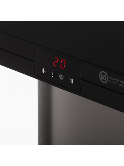 Adler LED electric fireplace with remote control | AD 7755 | Ceramic Heater | 2000 W | Number of power levels 2 | Black 4