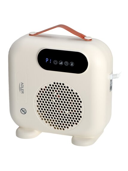 Adler LED Fan Heater with Remote Control | AD 7756 | Fan heater | 2000 W | Beige | IPX0 3