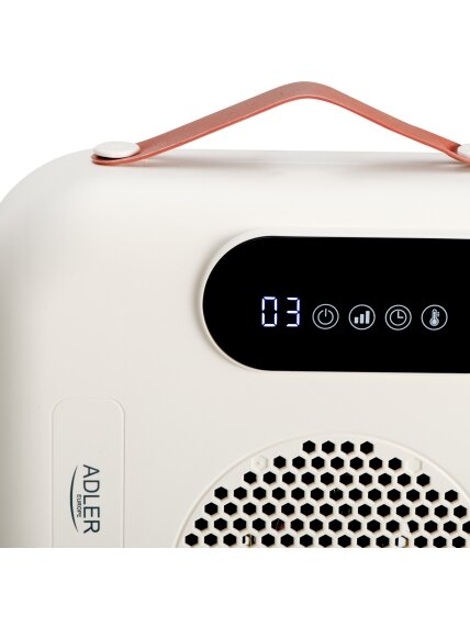 Adler LED Fan Heater with Remote Control | AD 7756 | Fan heater | 2000 W | Beige | IPX0 4 Adler LED Fan Heater with Remote Control | AD 7756 | Fan heater | 2000 W | Beige | IPX0 4