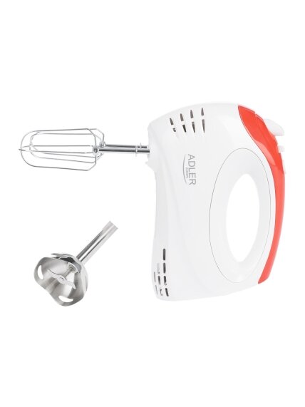 Adler | Mixer | AD 4212 | Hand Mixer | 300 W | Number of speeds 5 | Turbo mode | White 2
