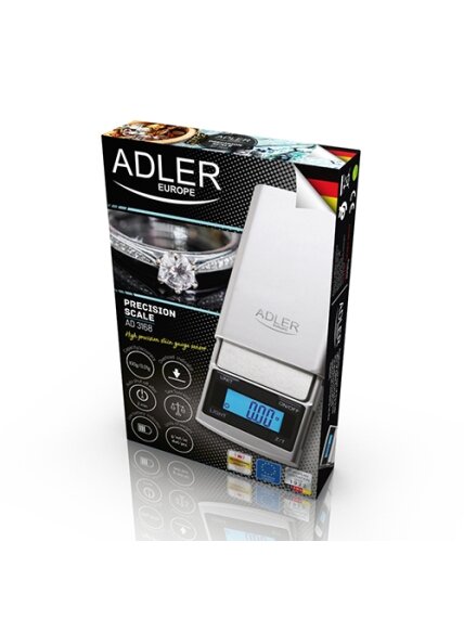 Adler | Precision Scale | AD 3168 | Silver 3 Adler | Precision Scale | AD 3168 | Silver 3
