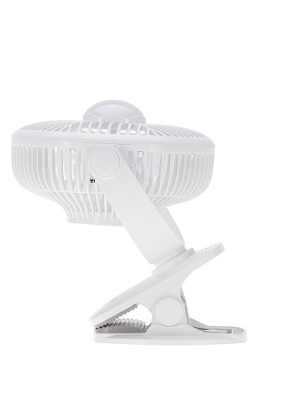 Adler Rechargeable fan with clip | AD 7335 | Table Fan | 6 W | Diameter 12.7 cm | Number of speeds 3 | Oscillation | White 6