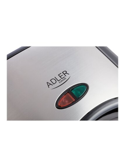 Adler | Sandwich maker | AD 3015 | 750 W | Number of plates 1 | Number of pastry 2 | Black 4 Adler | Sandwich maker | AD 3015 | 750 W | Number of plates 1 | Number of pastry 2 | Black 4