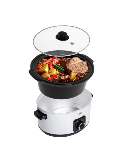 Adler | Slow Cooker | AD 6413w | 290 W | 5.8 L | Number of programs 3 | White 2 Adler | Slow Cooker | AD 6413w | 290 W | 5.8 L | Number of programs 3 | White 2