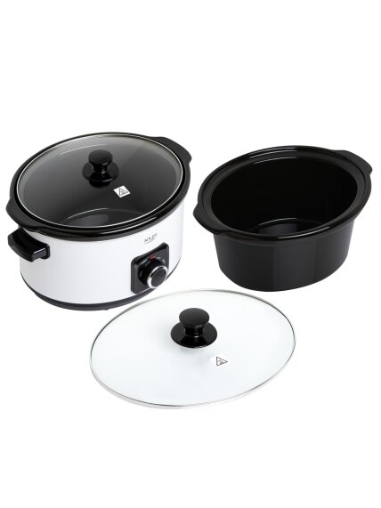 Adler | Slow Cooker | AD 6413w | 290 W | 5.8 L | Number of programs 3 | White 3 Adler | Slow Cooker | AD 6413w | 290 W | 5.8 L | Number of programs 3 | White 3
