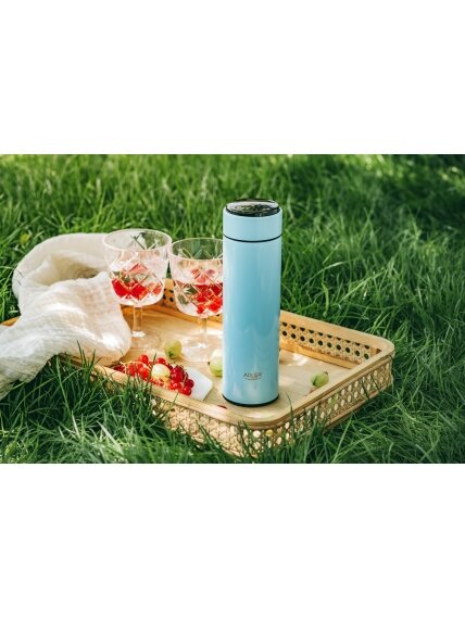 Adler | Thermal Flask | AD 4506bl | Material Stainless steel/Silicone | Blue 5