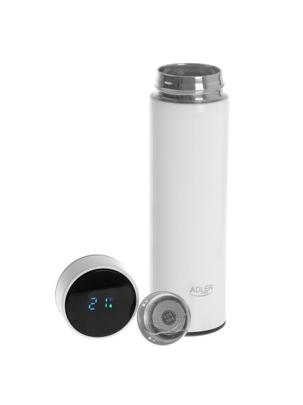 Adler | Thermal Flask | AD 4506w | Material Stainless steel/Silicone | White 2