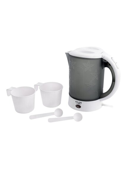 Adler | Travel Kettle | AD 1268 | Standard | 600 W | 0.6 L | Plastic | White 5 Adler | Travel Kettle | AD 1268 | Standard | 600 W | 0.6 L | Plastic | White 5