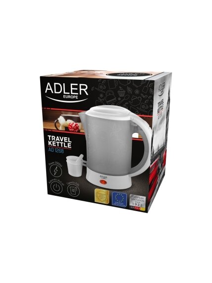Adler | Travel Kettle | AD 1268 | Standard | 600 W | 0.6 L | Plastic | White 8 Adler | Travel Kettle | AD 1268 | Standard | 600 W | 0.6 L | Plastic | White 8