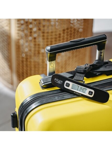Adler | Travel Luggage Scale | AD 8190 | Maximum weight (capacity) 50 kg | Accuracy 10 g | Black 7 Adler | Travel Luggage Scale | AD 8190 | Maximum weight (capacity) 50 kg | Accuracy 10 g | Black 7