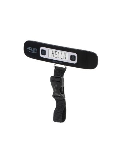 Adler | Travel Luggage Scale | AD 8190 | Maximum weight (capacity) 50 kg | Accuracy 10 g | Black Adler | Travel Luggage Scale | AD 8190 | Maximum weight (capacity) 50 kg | Accuracy 10 g | Black