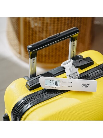Adler | Travel Luggage Scale | AD 8191 | Maximum weight (capacity) 50 kg | Accuracy 10 g | Grey 6