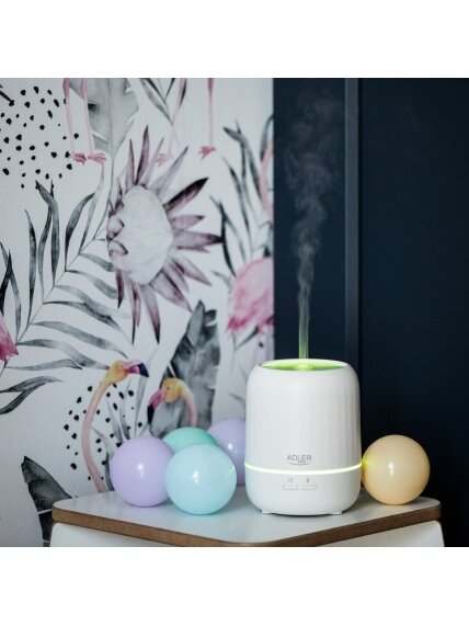 Adler | Ultrasonic aroma diffuser 3in1 | AD 7968 | Ultrasonic | Suitable for rooms up to 25 m² | White 7