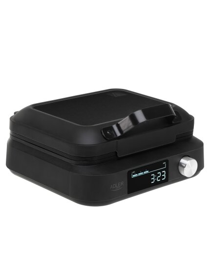 Adler Waffle Maker with LED Display | AD 3087 | 2200 W | Number of pastry 2 | Belgium | Black 7
