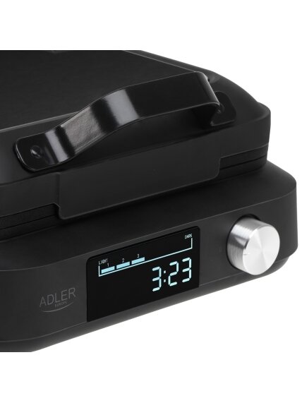 Adler Waffle Maker with LED Display | AD 3087 | 2200 W | Number of pastry 2 | Belgium | Black 8 Adler Waffle Maker with LED Display | AD 3087 | 2200 W | Number of pastry 2 | Belgium | Black 8