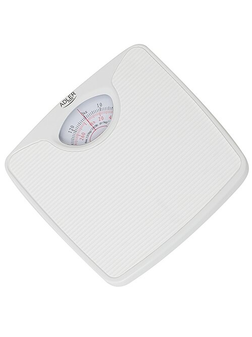 Adler | Mechanical bathroom scale | AD 8151w | Maximum weight (capacity) 130 kg | Accuracy 1000 g | White 1