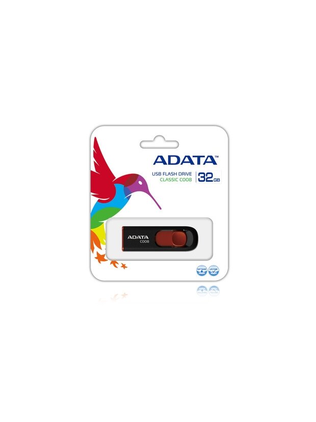 ADATA | C008 | 32 GB | USB 2.0 | Black/Red 1 ADATA | C008 | 32 GB | USB 2.0 | Black/Red 1