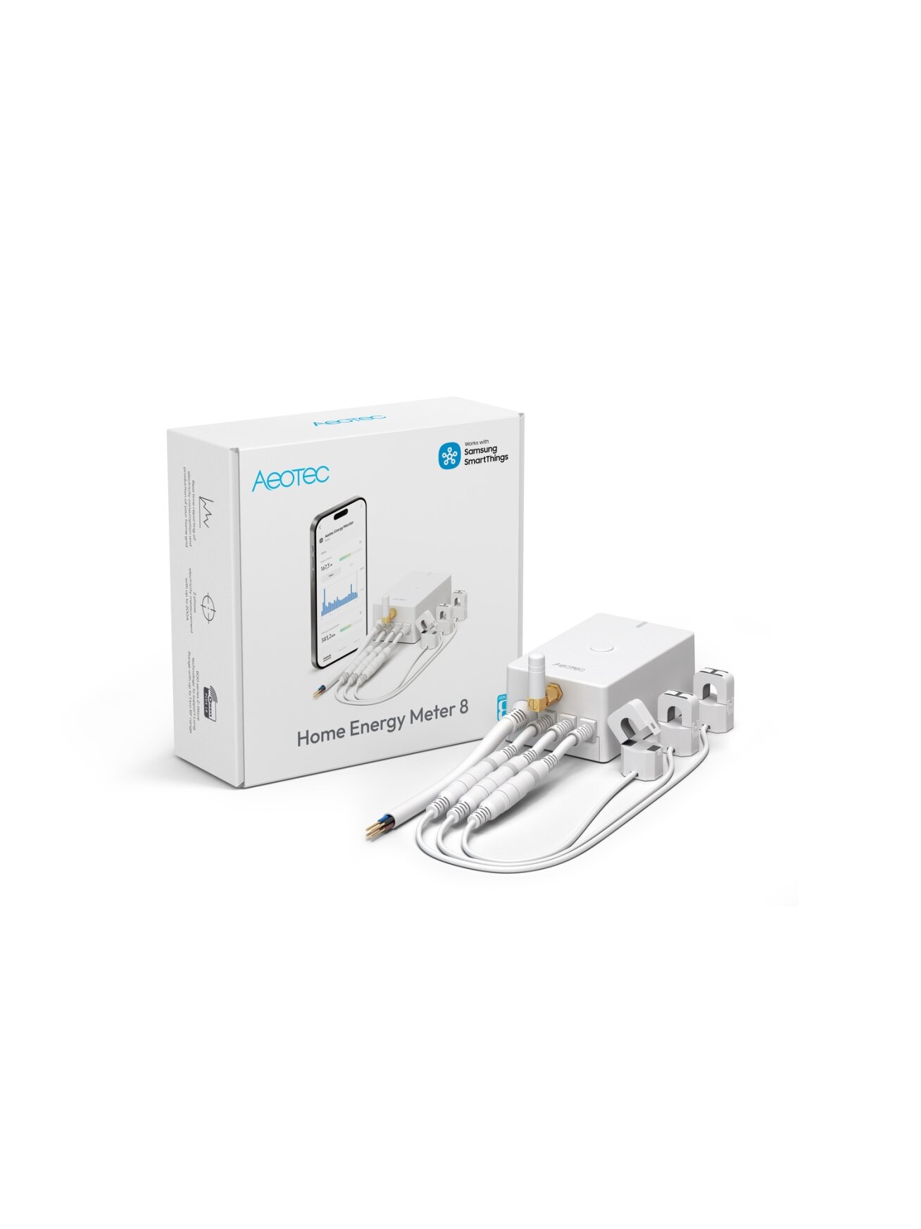 AEOTEC Home Energy Meter 8 - Three Clamps 60A, Z-Wave 5 AEOTEC Home Energy Meter 8 - Three Clamps 60A, Z-Wave 5
