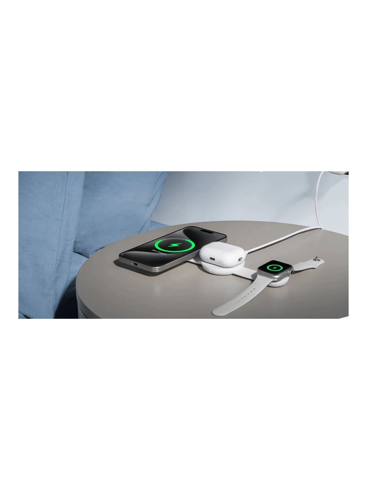 Anker MagGo Wireless Charging Station (3-in-1, Foldable Pad), White 2 Anker MagGo Wireless Charging Station (3-in-1, Foldable Pad), White 2