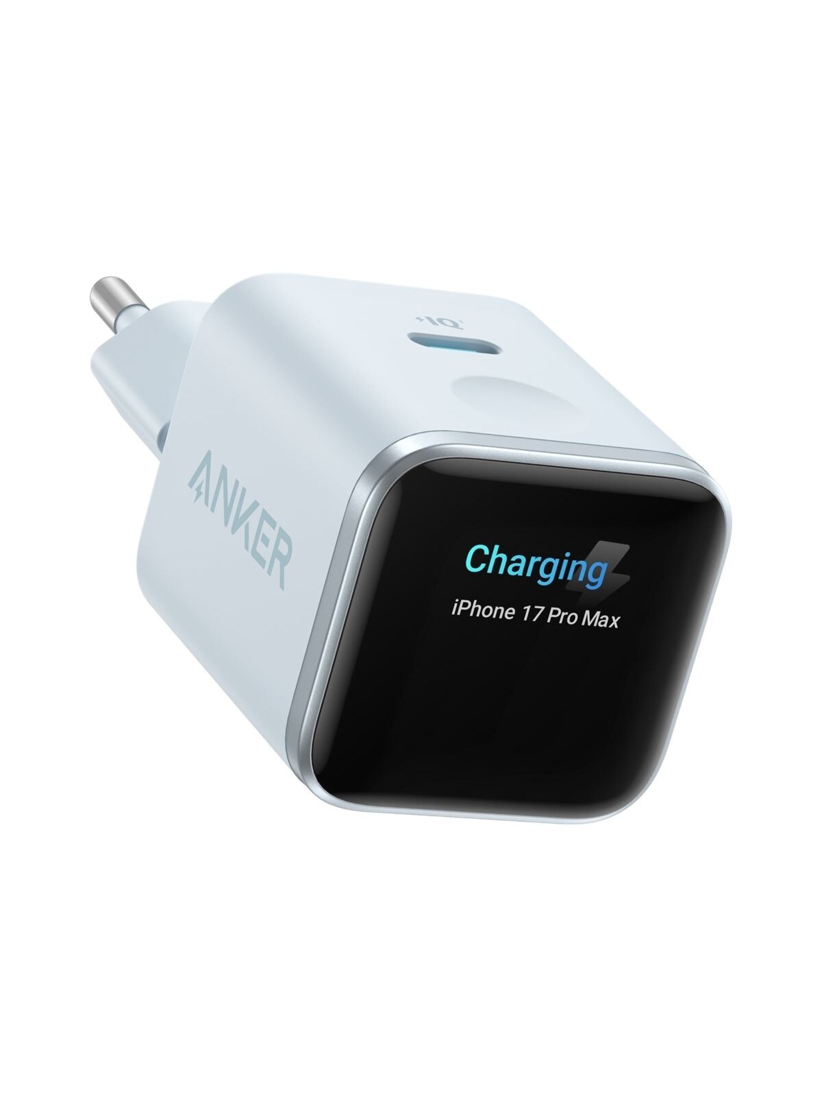 Anker Nano Charger 45W, Smart Display, Blue | A121DG31