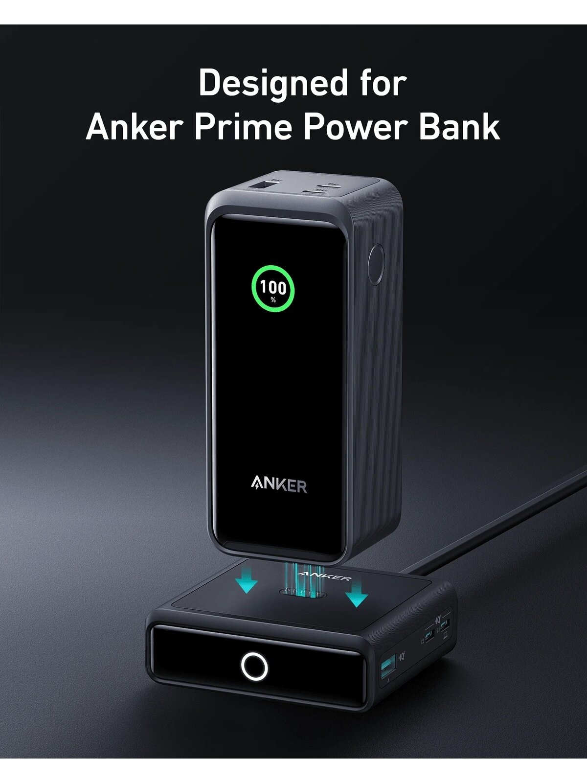 Anker Prime Charging Base for Power Bank, 100W | A1902311 | Black 1 Anker Prime Charging Base for Power Bank, 100W | A1902311 | Black 1