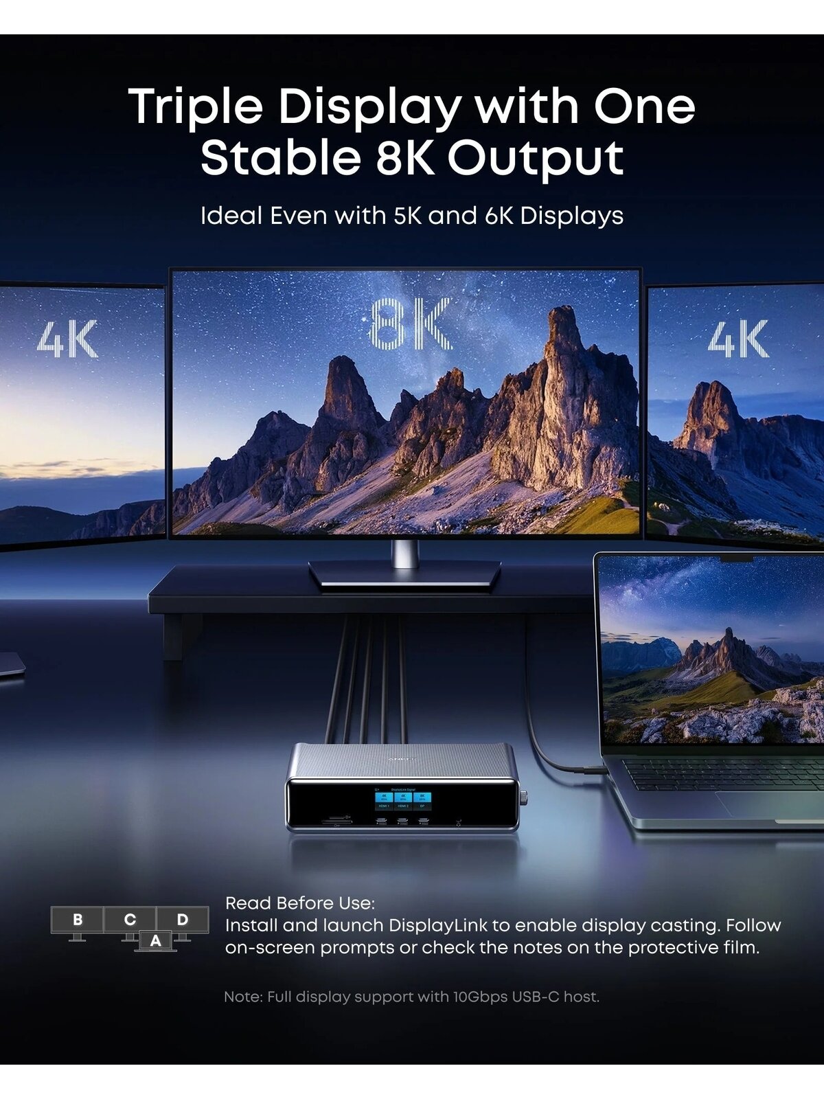 Anker Prime Docking Station (14-in-1, Triple Display, DisplayLink) | A83B33A1 2 Anker Prime Docking Station (14-in-1, Triple Display, DisplayLink) | A83B33A1 2