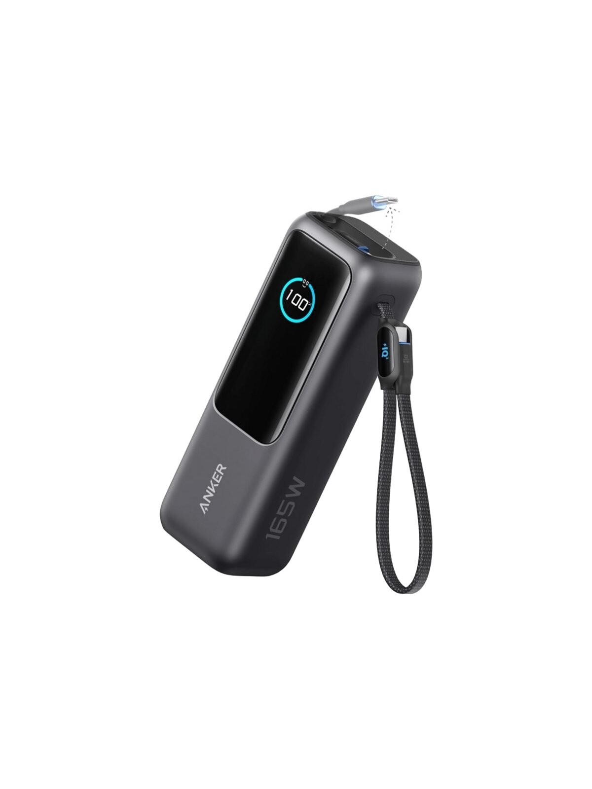 Anker Zolo Powerbank | A1695H11 | 25000 mAh | Built-In USB-C and Retractable Cable) | Grey Anker Zolo Powerbank | A1695H11 | 25000 mAh | Built-In USB-C and Retractable Cable) | Grey