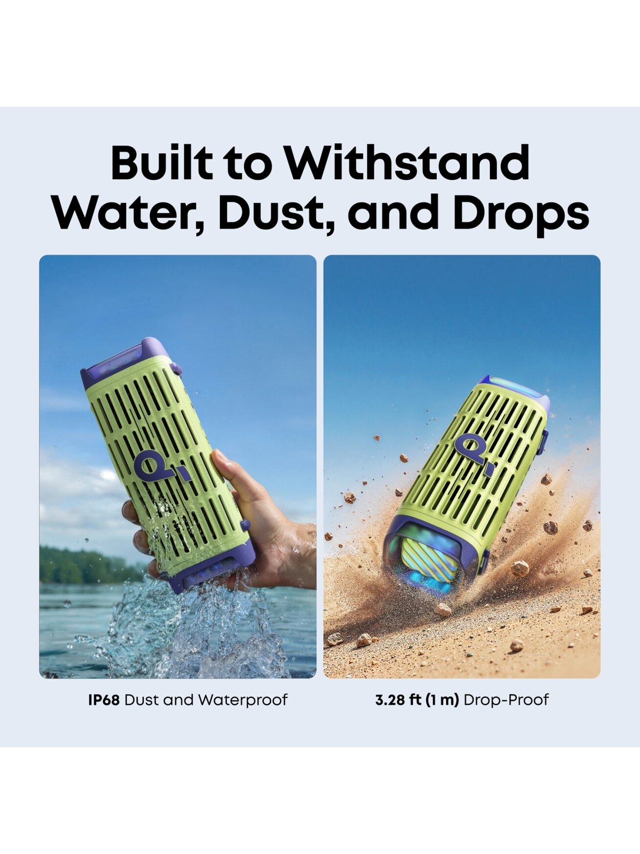 Anker Soundcore Speaker | Boom 3i | 50 W | Waterproof | Bluetooth | Green | Portable | Wireless connection 6 Anker Soundcore Speaker | Boom 3i | 50 W | Waterproof | Bluetooth | Green | Portable | Wireless connection 6