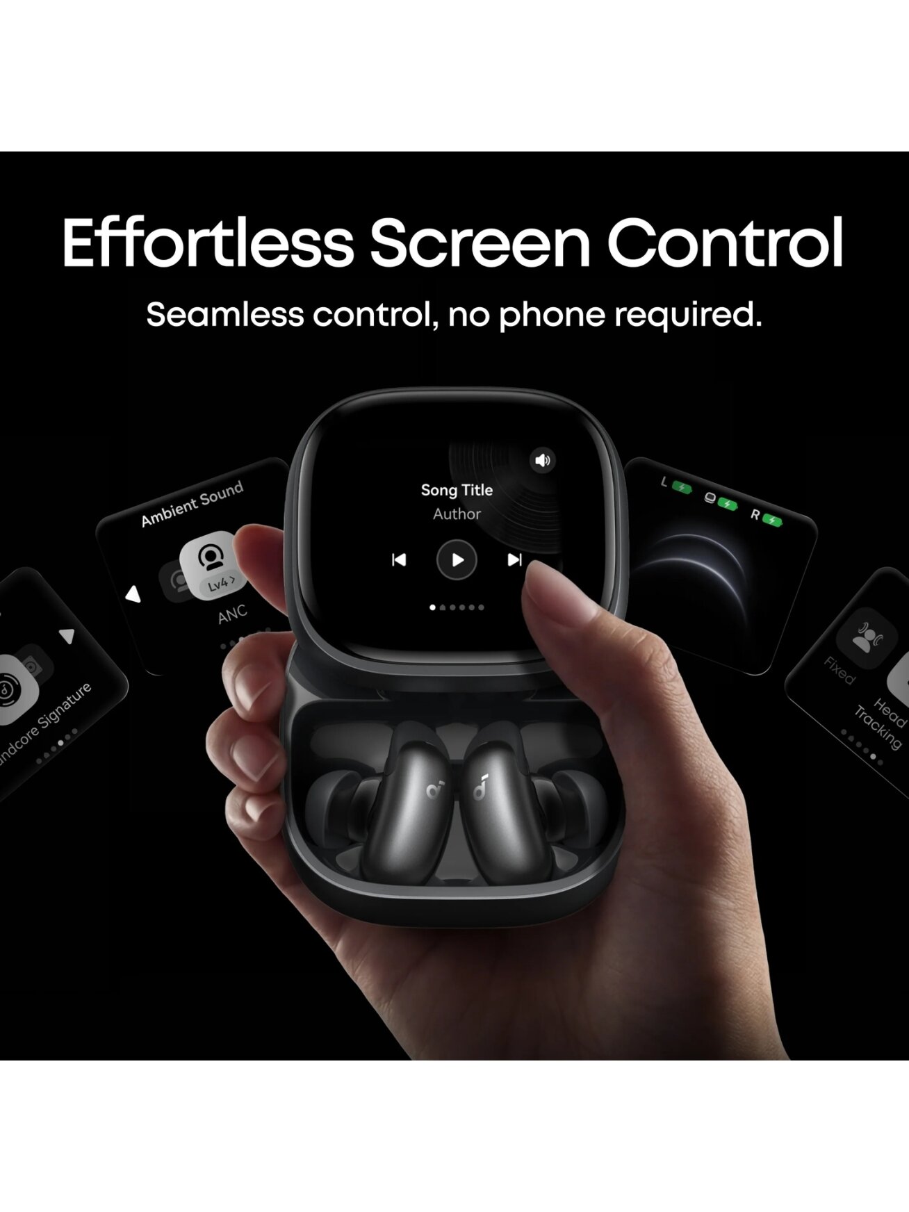 Anker Soundcore Wireless Earbuds | Liberty 5 Pro Max | Bluetooth | In-Ear | Microphone | Black | Noise canceling | Noise reduction 5