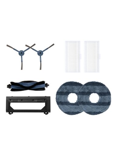 Anker Eufy | Replacement Parts Kit for Eufy C20 Omni Robot Vacuum, Roller Brush with Bristles and Rubber, Brush Guard, 2 Side Brushes, Washable Filter, and 2 Mop Cloths
