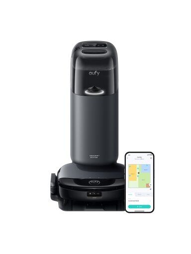 Anker Eufy | Robot Vacuum Cleaner with All-in-One Station | Omni S1 | Wet&Dry | Operating time (max) 216 min | 4600 mAh | 8000 Pa | Gray