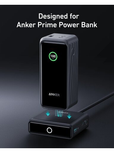 Anker Prime Charging Base for Power Bank, 100W | A1902311 | Black Anker Prime Charging Base for Power Bank, 100W | A1902311 | Black