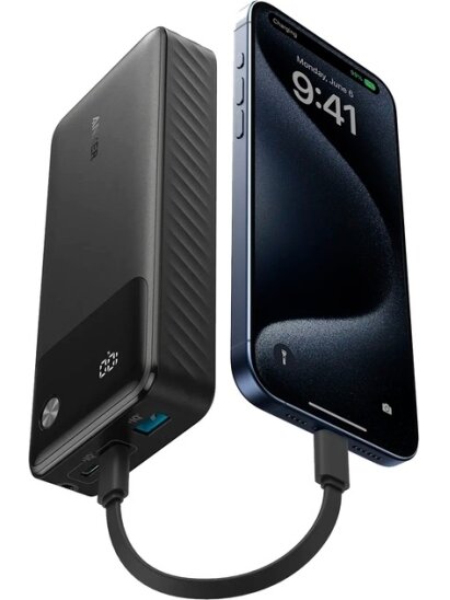 Anker Power Bank, B2B - Europe (excluded UK plug), 30 W | A1384G11 | 20000 mAh | Black 1