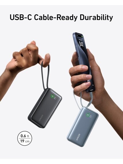 Anker 545 Nano Power Bank | A1259G61 | 10000 mAh | Green 3