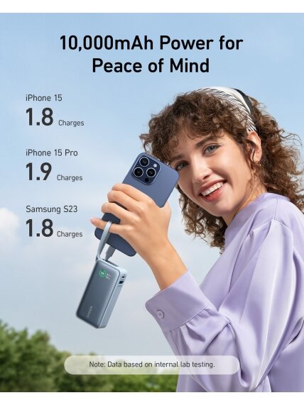 Anker 545 Nano Power Bank | A1259G61 | 10000 mAh | Green 4 Anker 545 Nano Power Bank | A1259G61 | 10000 mAh | Green 4