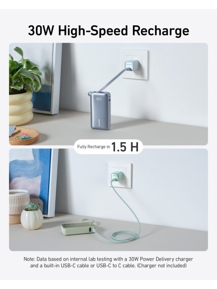 Anker 545 Nano Power Bank | A1259G61 | 10000 mAh | Green 5 Anker 545 Nano Power Bank | A1259G61 | 10000 mAh | Green 5