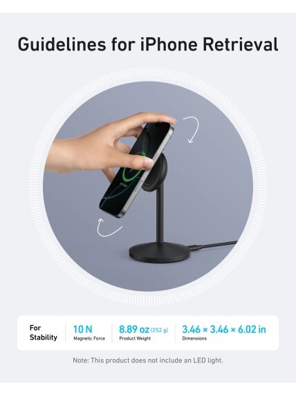 Anker MagGo Wireless Qi2 15W Charger | A25X1H11 1 Anker MagGo Wireless Qi2 15W Charger | A25X1H11 1
