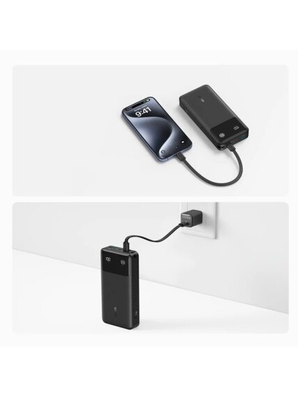 Anker Power Bank, B2B - Europe (excluded UK plug), 30 W | A1384G11 | 20000 mAh | Black 3