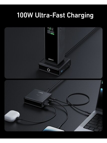 Anker Prime Charging Base for Power Bank, 100W | A1902311 | Black 3