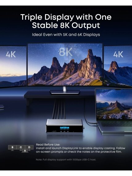 Anker Prime Docking Station (14-in-1, Triple Display, DisplayLink) | A83B33A1 2 Anker Prime Docking Station (14-in-1, Triple Display, DisplayLink) | A83B33A1 2