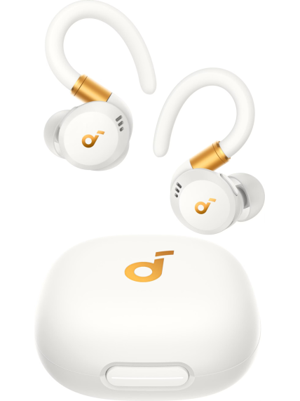 Anker Soundcore | Earbuds with Hook | Sport X20 | Bluetooth | ANC | White/Gold 1