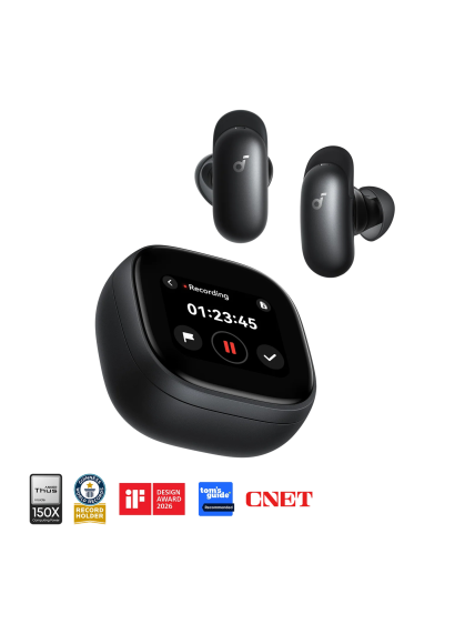 Anker Soundcore Wireless Earbuds | Liberty 5 Pro Max | Bluetooth | In-Ear | Microphone | Black | Noise canceling | Noise reduction