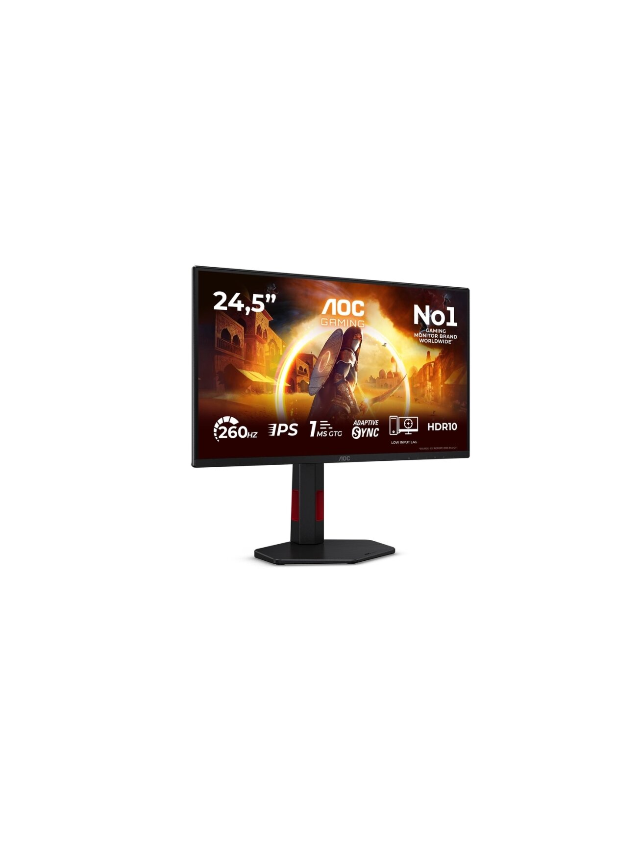 AOC | 25G4ZR | 25 " | Fast IPS | FHD | 16:9 | 240 Hz | 0.5 ms | 1920 x 1080 pixels | 300 cd/m² | HDMI ports quantity 2 | Black 5