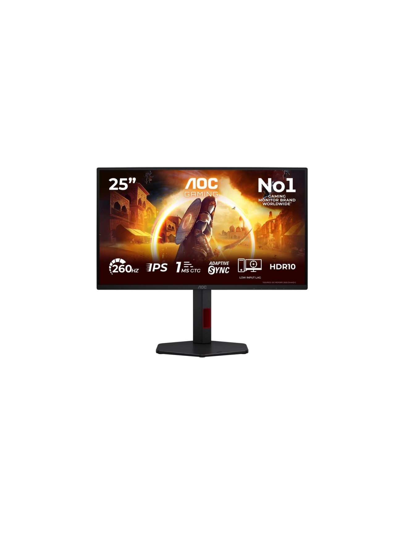 AOC | 25G4ZR | 25 " | Fast IPS | FHD | 16:9 | 240 Hz | 0.5 ms | 1920 x 1080 pixels | 300 cd/m² | HDMI ports quantity 2 | Black