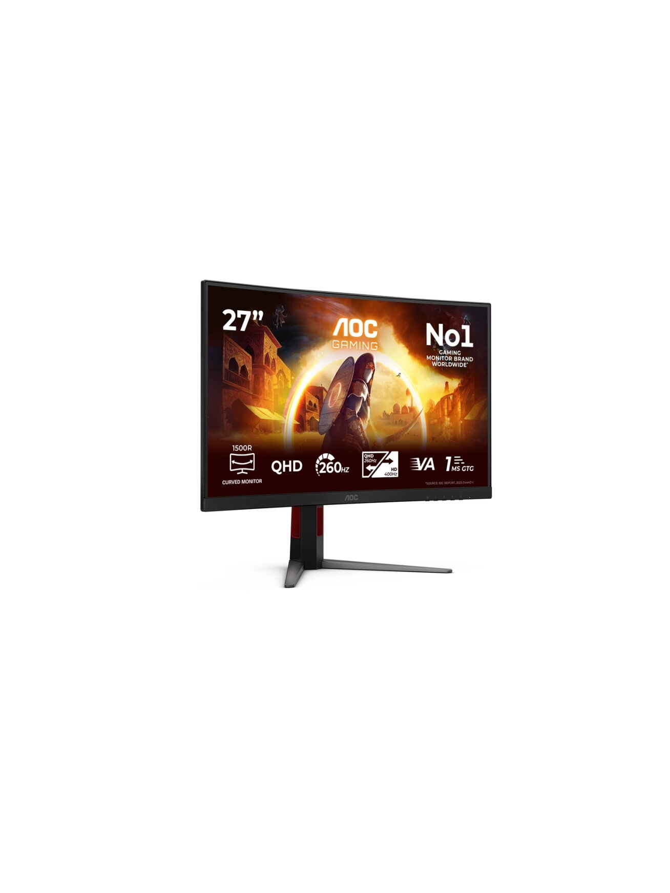 AOC CQ27G4Z2 Curved 34" 2560x1440/16:9/350cd/m2/1ms HDMI, DisplayPort, USB, Headphone out | AOC 4 AOC CQ27G4Z2 Curved 34" 2560x1440/16:9/350cd/m2/1ms HDMI, DisplayPort, USB, Headphone out | AOC 4