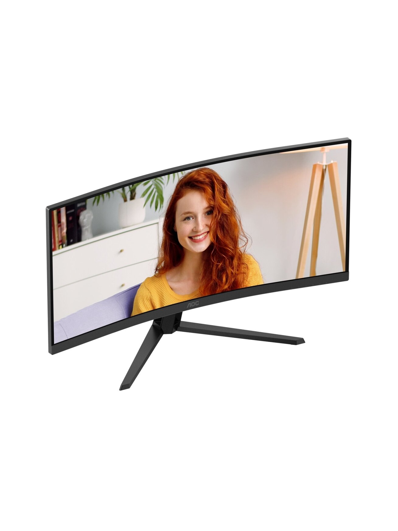 AOC CU34B3E | 34 " | VA | WQHD | 21:9 | 120 Hz | 4 ms | 3440 x 1440 pixels | 300 cd/m² | HDMI ports quantity 1 | Black 3